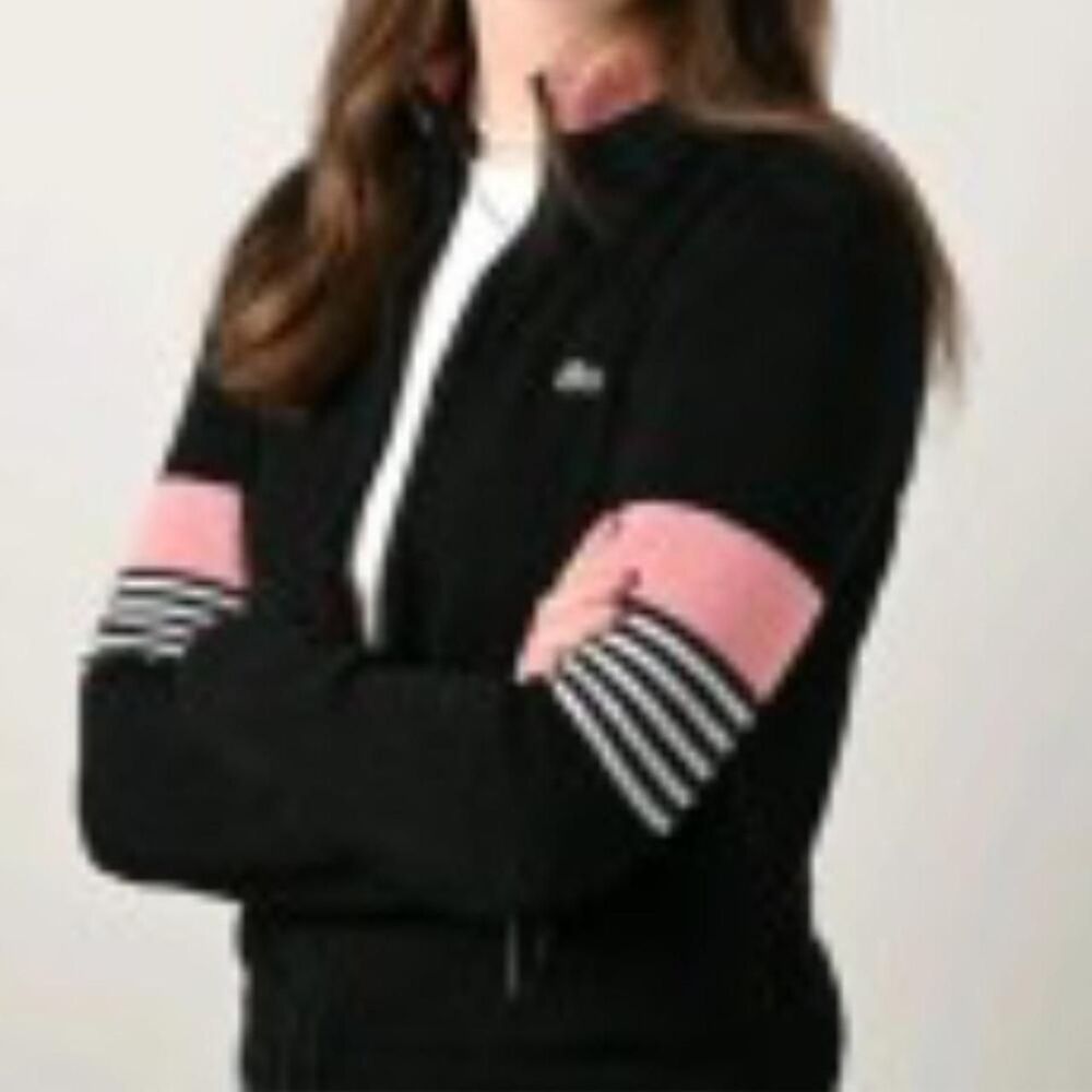 Lacoste Women's Black and Pink Coat